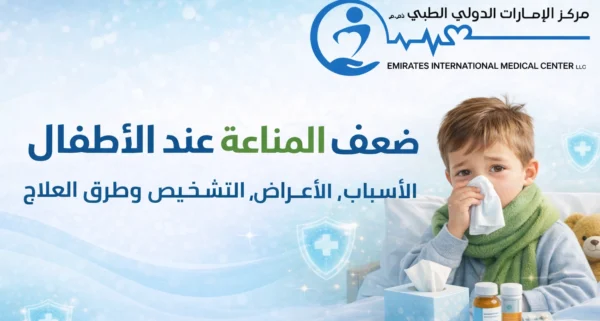 ضعف المناعة عند الأطفال: الأسباب، العلامات، التشخيص وطرق العلاج في مركز الامارات الدولي الطبي